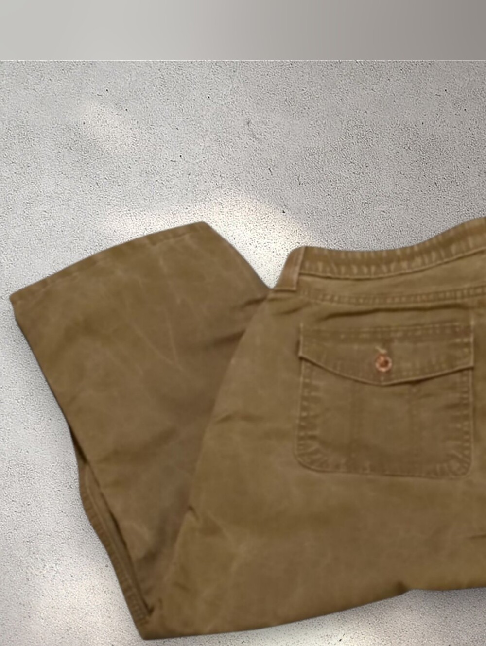 Levi's olive green denim capris size 14